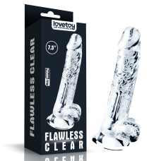Фалоімітатор LoveToy Flawless Clear Dildo 7.5 Clear