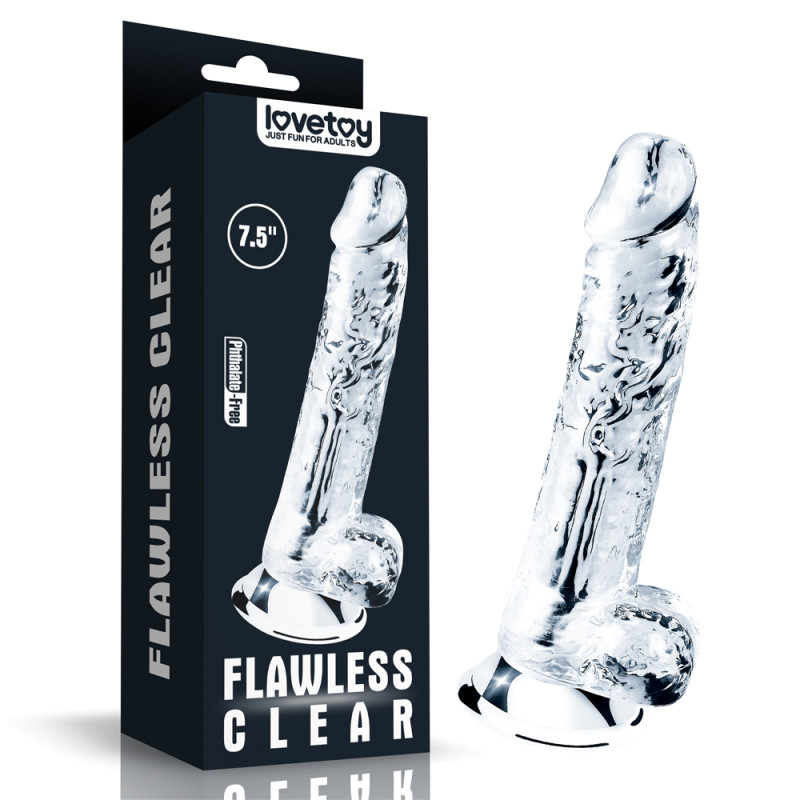 Фалоімітатор LoveToy Flawless Clear Dildo 7.5 Clear Фалоімітатор LoveToy Flawless Clear Dildo 7.5 Clear