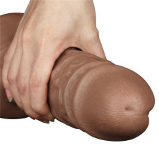Фалоімітатор LoveToy Realistic Chubby Dildo 10.5 Коричневий
