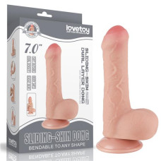Фалоімітатор LoveToy Sliding-Skin Dual Layer Dong 7 991 Flesh