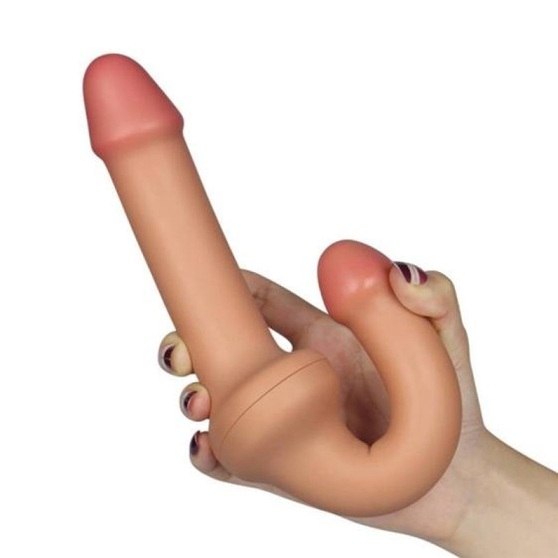 Двусторонний фаллоимитатор LoveToy Holy Dong Double-Ended Dildo 12.5 Телесный