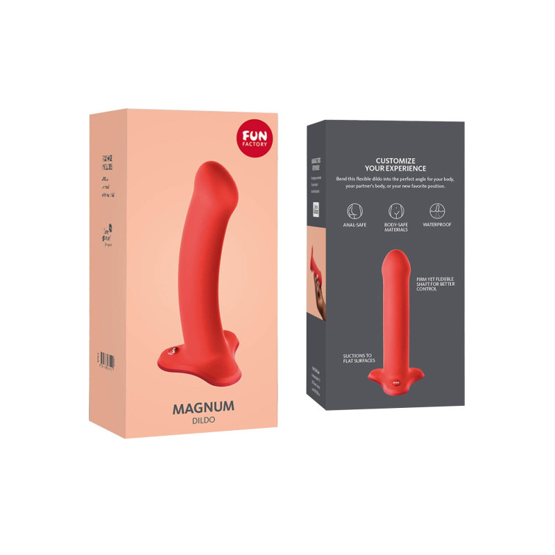 Фаллоимитатор Fun Factory MAGNUM, оранжевый, очень гибкий, длина 18,3 см, диаметр 3,7 см. Фаллоимитатор Fun Factory MAGNUM, оранжевый, очень гибкий, длина 18,3 см, диаметр 3,7 см.