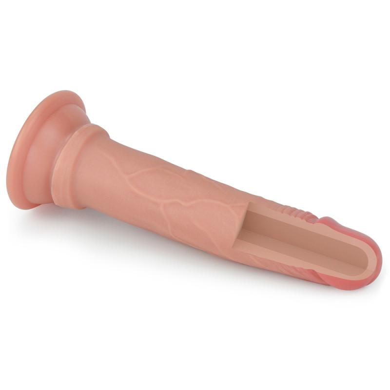 Фалоімітатор LoveToy Dual-Layered Silicone Cock 7 Flesh Фалоімітатор LoveToy Dual-Layered Silicone Cock 7 Flesh