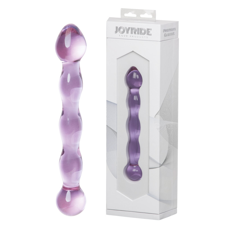 Стеклянный фаллоимитатор StRubber JOYRIDE Premium GlassiX 02