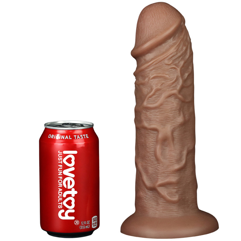 Фалоімітатор LoveToy Realistic Chubby Dildo 10.5 Коричневий Фалоімітатор LoveToy Realistic Chubby Dildo 10.5 Коричневий