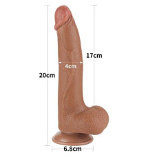 Фаллоимитатор LoveToy Sliding-Skin Dual Layer Dong 8.5 998 Brown