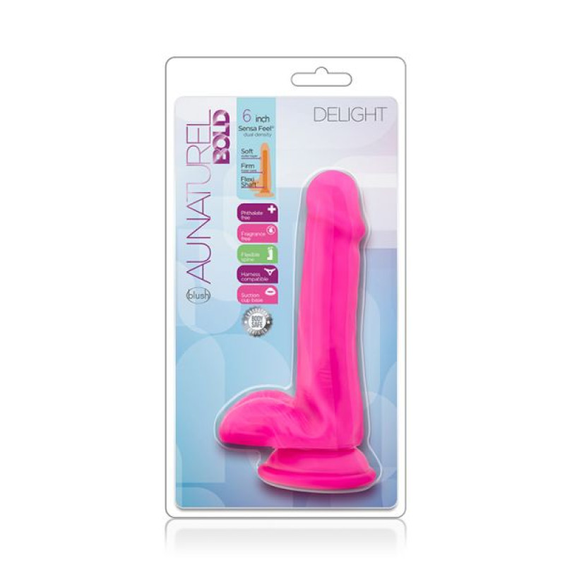Фалоімітатор Blush Au Naturel Bold Delight 6Inch Dildo Рожевий Фалоімітатор Blush Au Naturel Bold Delight 6Inch Dildo Рожевий