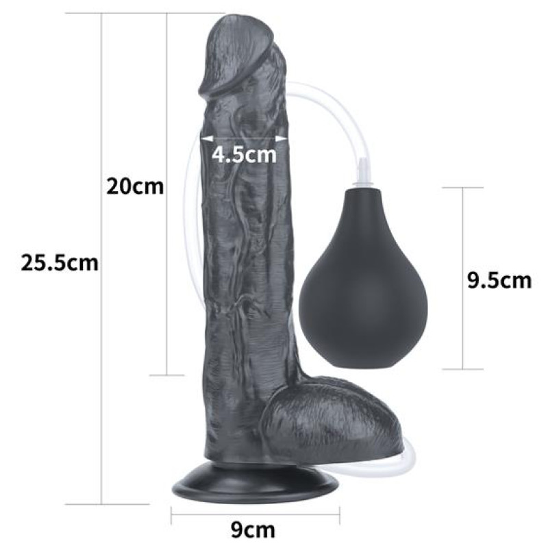 Фалоімітатор LoveToy Squirt Extreme Dildo 10 Black