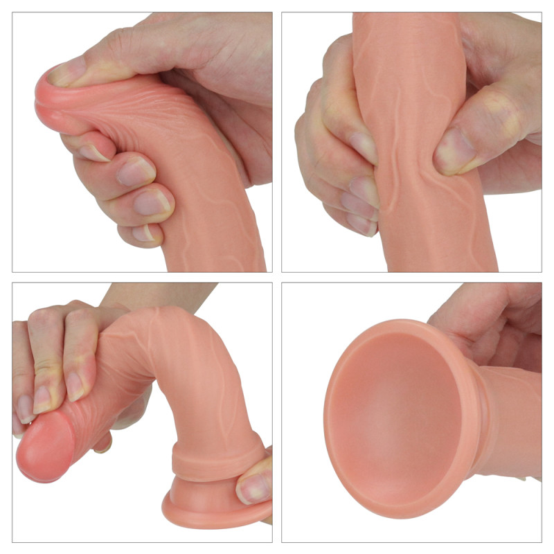 Фалоімітатор LoveToy Dual-Layered Silicone Cock 7 Flesh Фалоімітатор LoveToy Dual-Layered Silicone Cock 7 Flesh