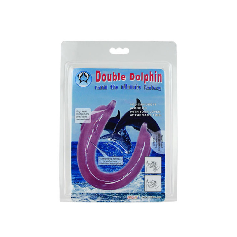 Двусторонний фаллоимитатор LyBaile Double Dolphin Двусторонний фаллоимитатор LyBaile Double Dolphin