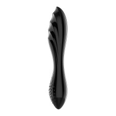 Двухсторонний стеклянный дилдо Satisfyer Dazzling Crystal 1 Black, очень крепкий, без стопера.