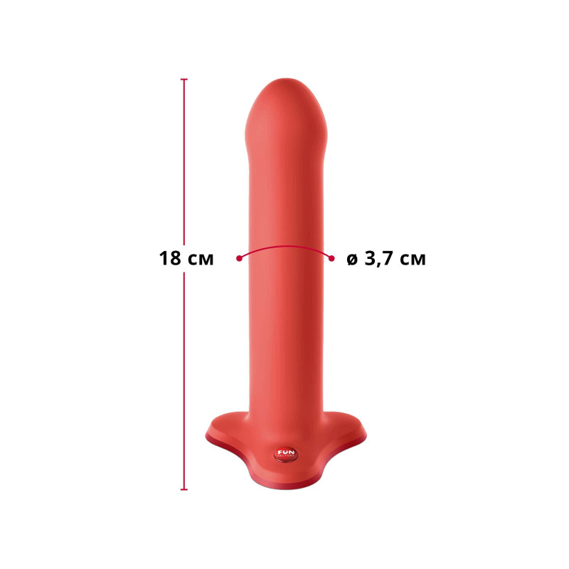 Фаллоимитатор Fun Factory MAGNUM, оранжевый, очень гибкий, длина 18,3 см, диаметр 3,7 см. Фаллоимитатор Fun Factory MAGNUM, оранжевый, очень гибкий, длина 18,3 см, диаметр 3,7 см.