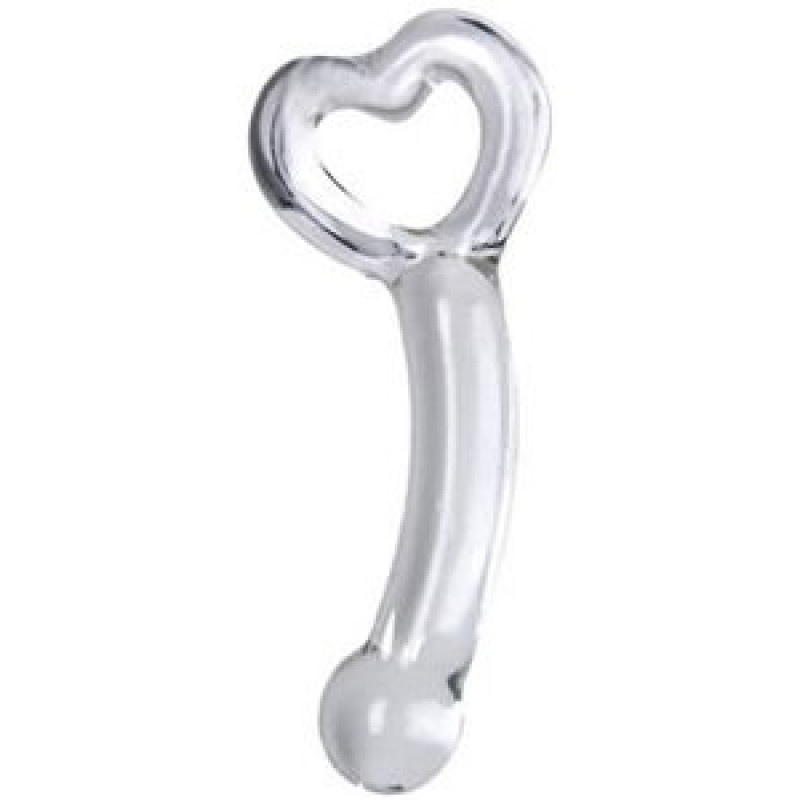 Стимулятор точки G Topco Sales TLC® CyberGlass™ Heart's Delight 18,4 х3, 2 см