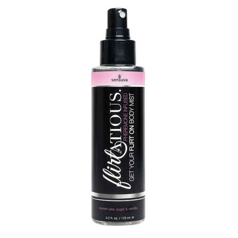 Спрей-мост для тела с феромонами Sensuva Flirtatious Vanilla, Sugar, & Sweet Pea 125 мл