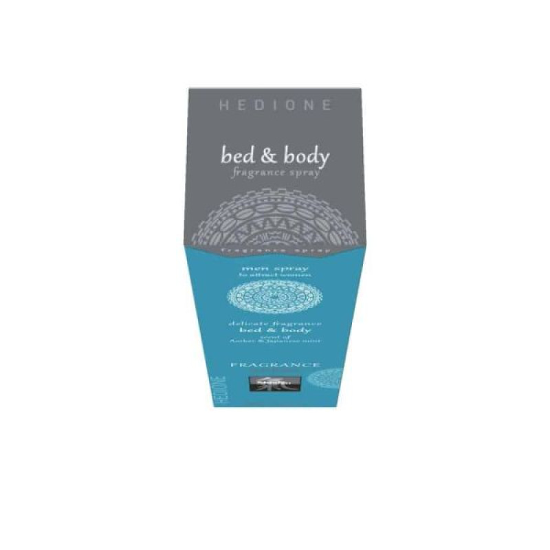 Спрей для тіла та ліжка з феромонами та афродизіаками Hot Fragrance Бурштин та японська м'ята 100 мл