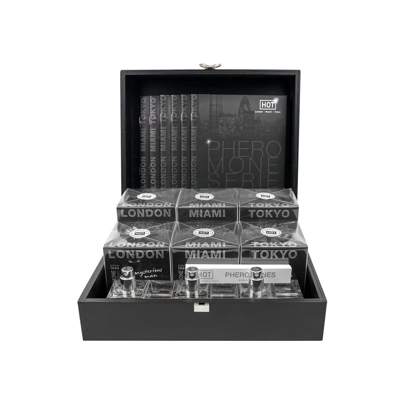 Валіза з духами чоловічими та тестерами HOT Pheromone Perfume man 30 мл Валіза з духами чоловічими та тестерами HOT Pheromone Perfume man 30 мл