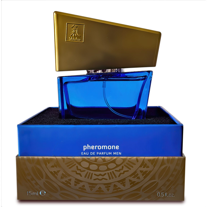 Духи с феромонами мужские SHIATSU Pheromone Fragrance men darkblue 15 мл