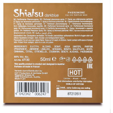 Духи з феромонами чоловічі SHIATSU Pheromone Fragrance men darkblue 50 мл