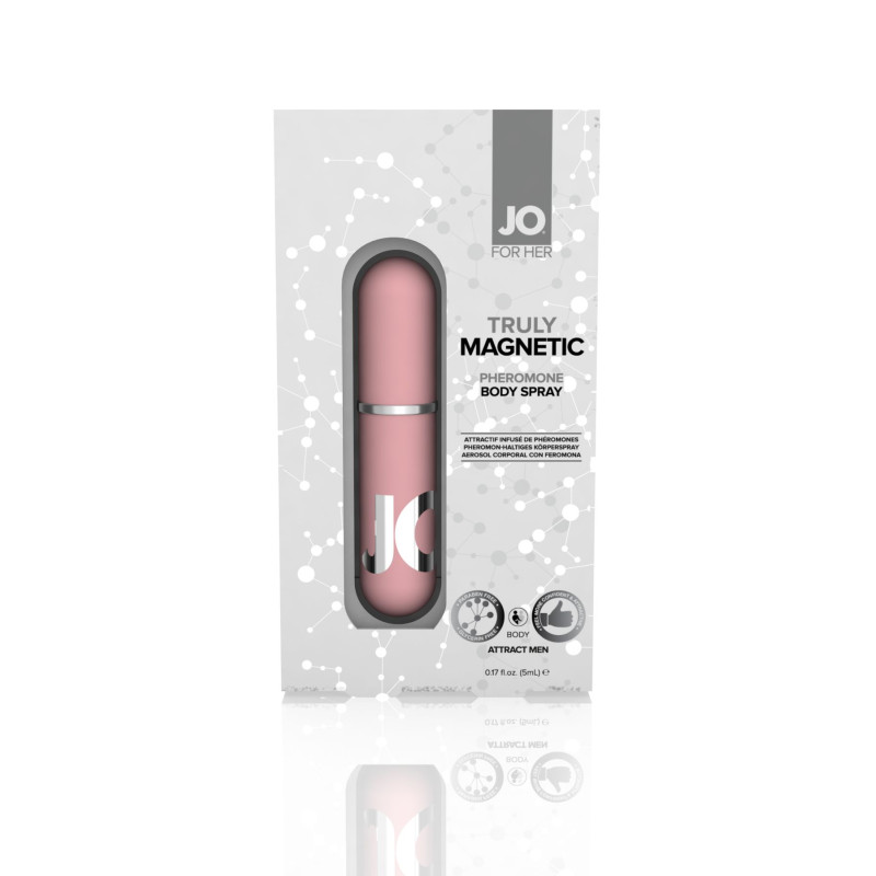 Спрей для тела с феромонами для женщин System JO TRULY MAGNETIC FOR HER 5 мл Спрей для тела с феромонами для женщин System JO TRULY MAGNETIC FOR HER 5 мл