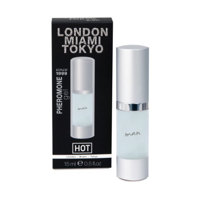 Гель с феромонами Hot Pheromon Gel man LONDON-MIAMI-TOKYO 15 мл
