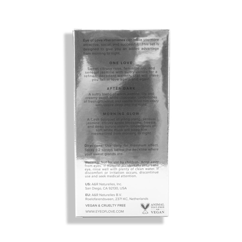 Набір ароматів з феромонами Eye Of Love Pheromone Perfume Set 3 х 30 мл Набір ароматів з феромонами Eye Of Love Pheromone Perfume Set 3 х 30 мл