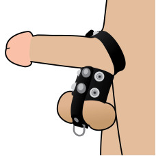 Бондаж Erospace Wild Play Cock And Ball Strap C20