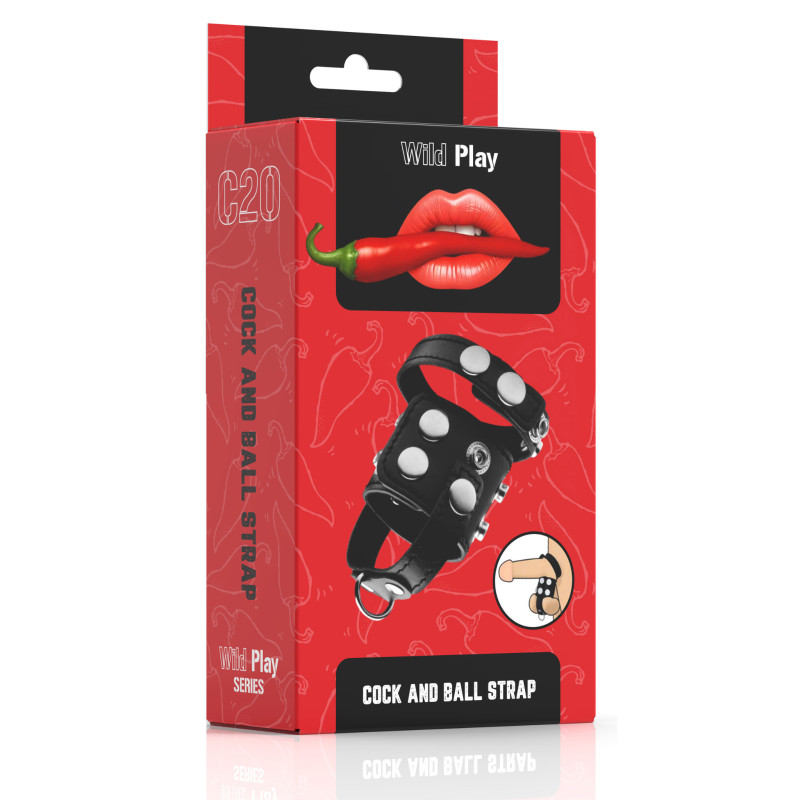 Бондаж Erospace Wild Play Cock And Ball Strap C20