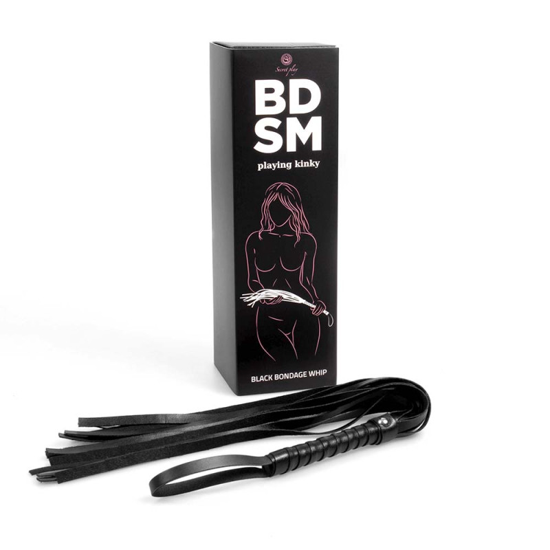 Кнут Secret Play BDSM Playing Kinky Black Bondage Whip