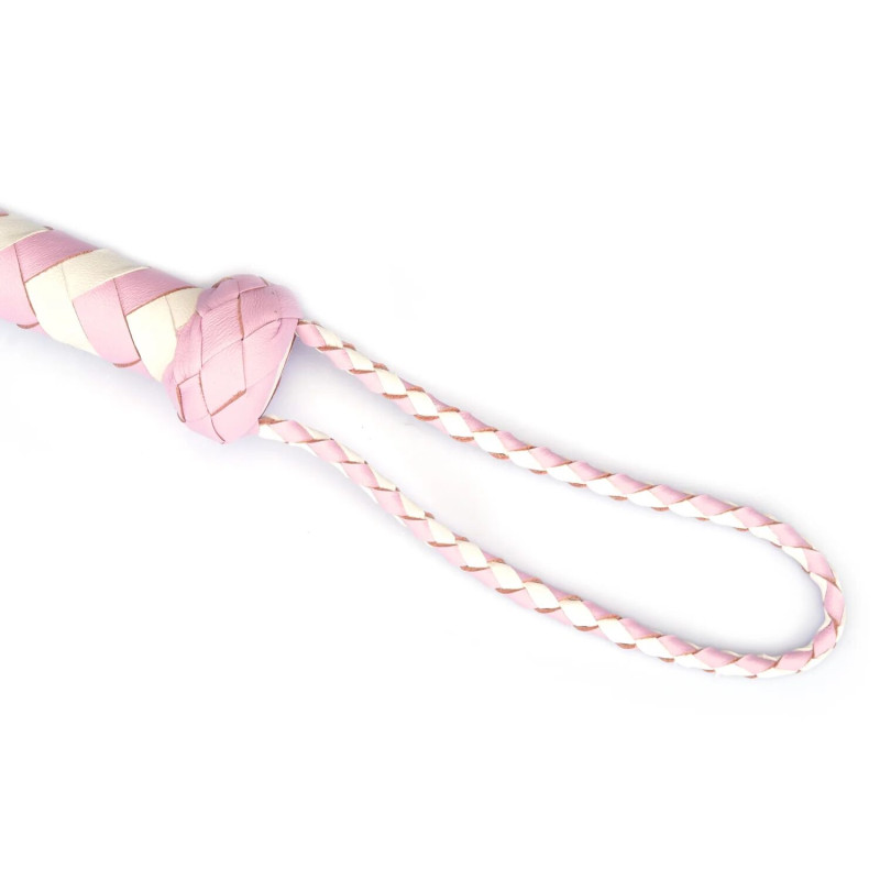 Флогер Liebe Seele White & Pink Leather Whip