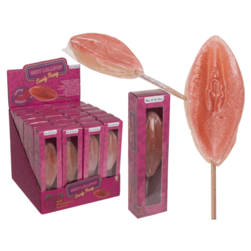 Леденец OOTB Sexy Lollipop Candy Pussy Strawberry, 45 г