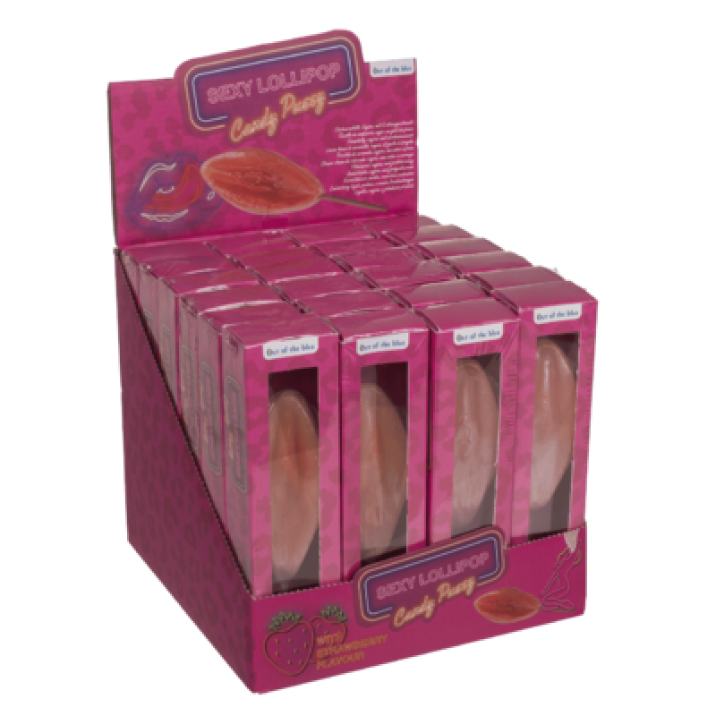 Леденец OOTB Sexy Lollipop Candy Pussy Strawberry, 45 г