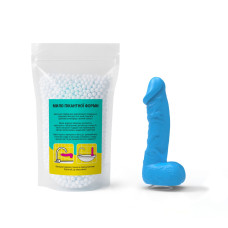 Крафтове мило-член з присоскою Чистий Кайф MEDIUM Blue, натуральне