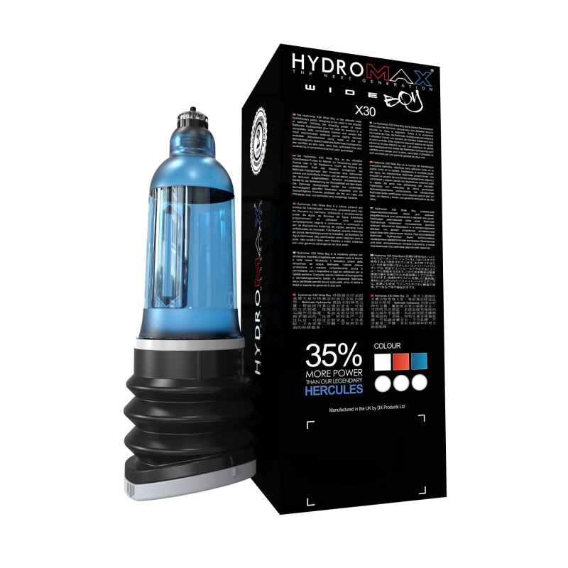 Гидропомпа Bathmate Hydromax X30 Wide Boy Aqua Blue Гидропомпа Bathmate Hydromax X30 Wide Boy Aqua Blue