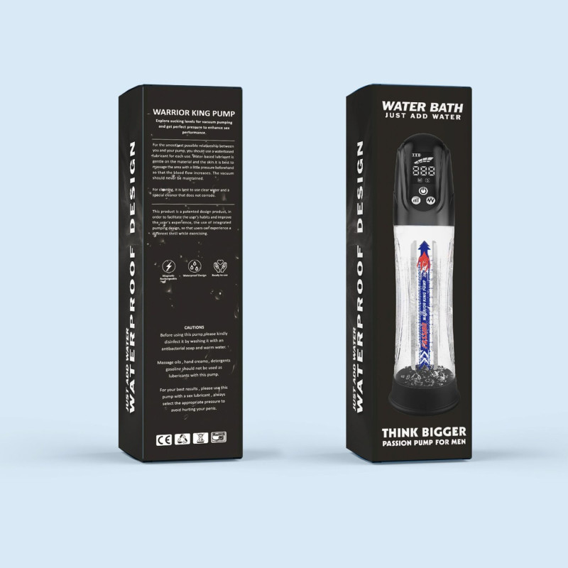 Автоматическая гидропомпа 2в1 (вода/воздух) Water Bath с LED-дисплеем, 2 режима Автоматическая гидропомпа 2в1 (вода/воздух) Water Bath с LED-дисплеем, 2 режима