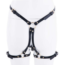 Страпон LOCKINK SEVANDA Queen Sheba Strapon Golden Dildo, регульовані кріплення, силіконовий дилдо