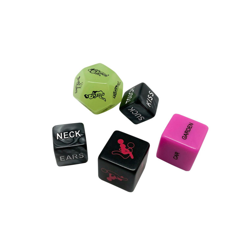 Набор кубиков Wooomy Ooo 5 Dice Set (EN): места и позы для секса, интимные действия и части тела Набор кубиков Wooomy Ooo 5 Dice Set (EN): места и позы для секса, интимные действия и части тела