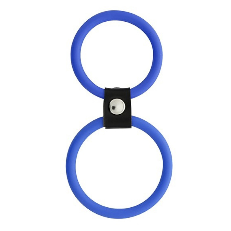 Эрекционное кольцо Dreamtoys Menzstuff Dual Rings Голубое Эрекционное кольцо Dreamtoys Menzstuff Dual Rings Голубое