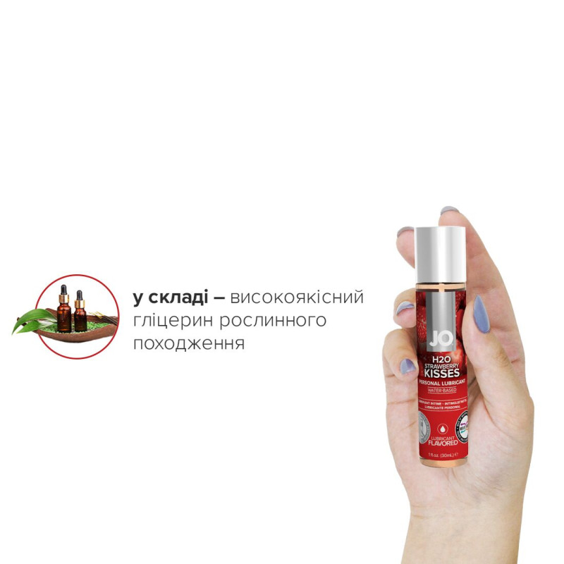 Лубрикант на водній основі System JO H2O STRAWBERRY KISS 30 мл