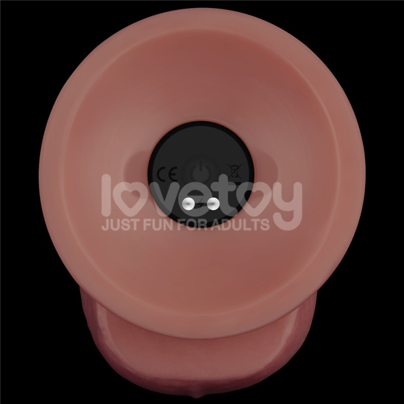 Реалистичный вибратор LoveToy Vibrating Dual Density Power Cock 8.5
