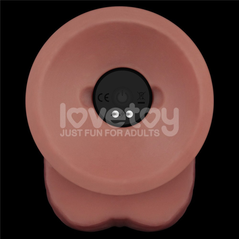 Реалистичный вибратор LoveToy Vibrating Dual Density Power Cock 9
