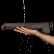 Фаллоимитатор LoveToy Dual Layered Bendable Silicone Cock XXL 14.5 Black