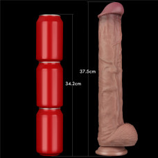 Фаллоимитатор LoveToy Dual Layered Bendable Silicone Cock XXL 14.5 Flesh