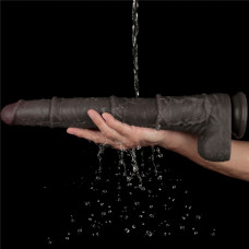 Фаллоимитатор LoveToy Dual Layered Bendable Silicone Cock XXL 16 Black