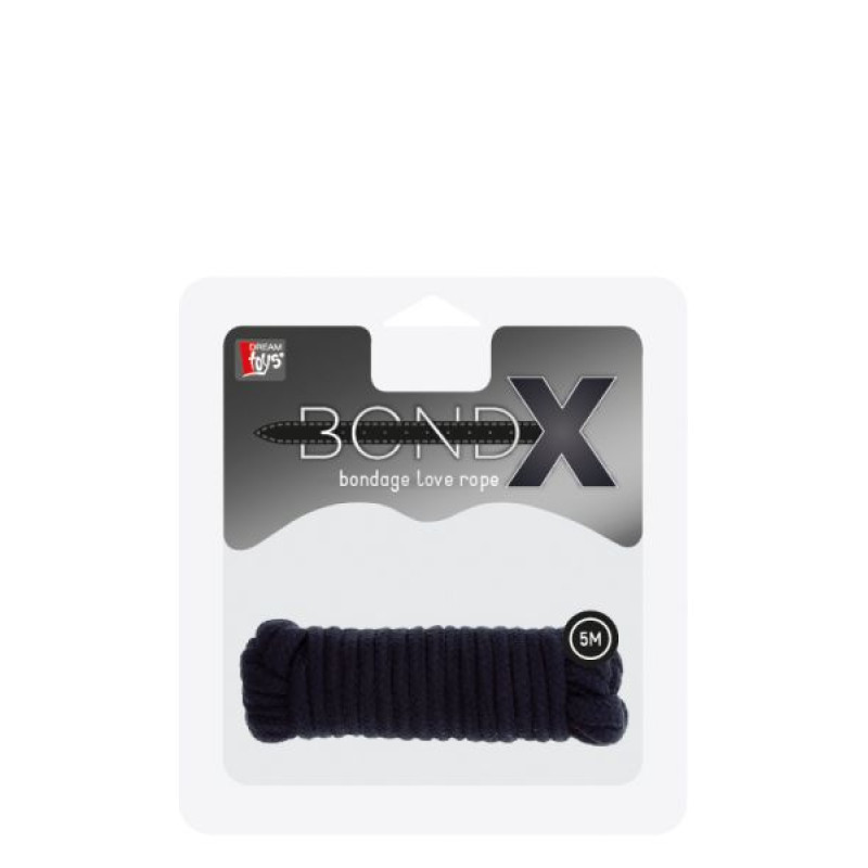 Веревка для бондажа Dreamtoys Bondx Love Rope 5 м Черная Веревка для бондажа Dreamtoys Bondx Love Rope 5 м Черная