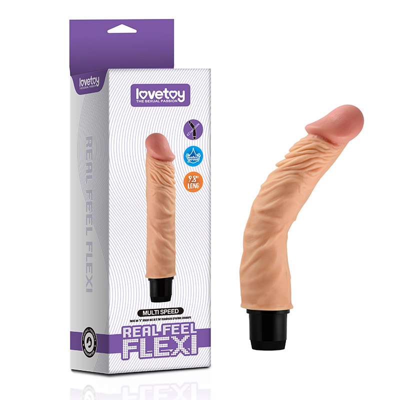 Реалистичный вибратор LoveToy Reel Feel Flexi Vibrator Flesh 9,8