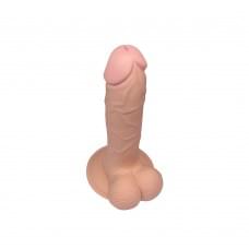 Фаллоимитатор с мошонкой LoveToy Dildo The Ultra Soft Dude 9,0 Телесный