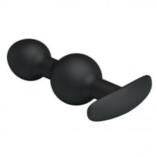 Анальная пробка Pretty Love silicone Anal balls Черная 10.4 см