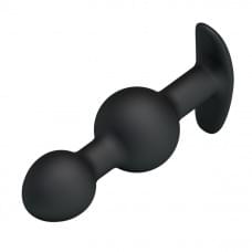 Анальная пробка Pretty Love silicone Anal balls Черная 10.4 см