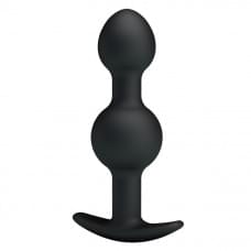 Анальная пробка Pretty Love silicone Anal balls Черная 10.4 см
