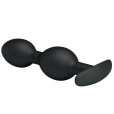 Анальная пробка Pretty Love silicone Anal balls Черная 12.5 см